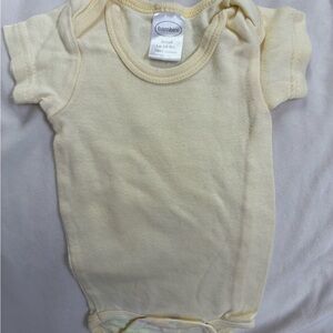 Bambini Yellow Baby Onesie